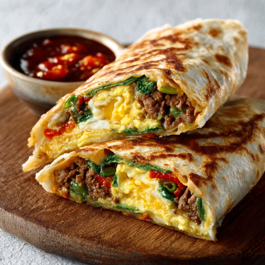 Five-Spice Beef Egg Cloud Wraps: Try This Tasty Twist!