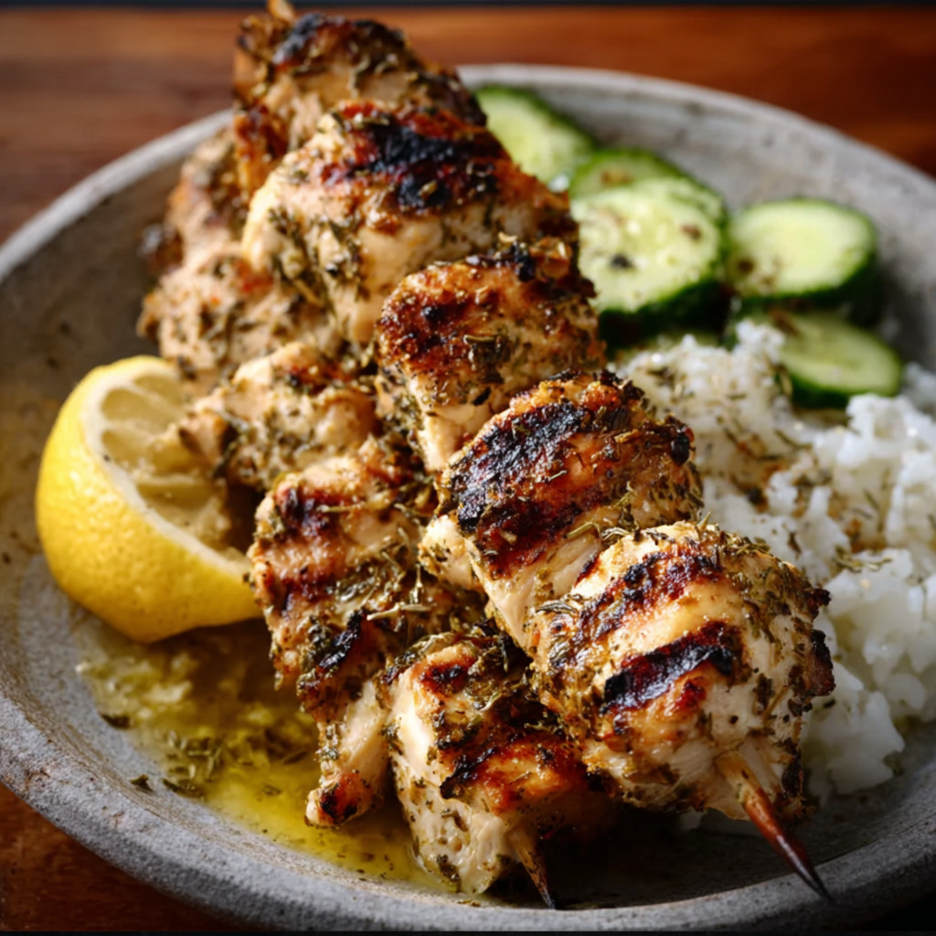 Greek Lemon-Oregano Chicken Skewers are a must-try!