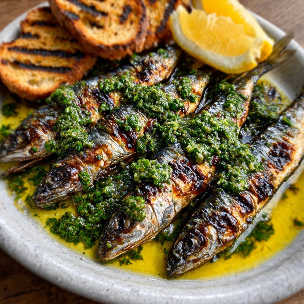 Grilled Sardines with Chermoula Butter: A Flavorful Delight!