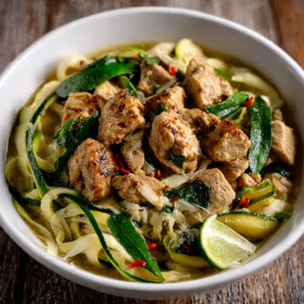 Keto Green Curry Zoodle Bowl: A Flavorful Recipe Adventure!