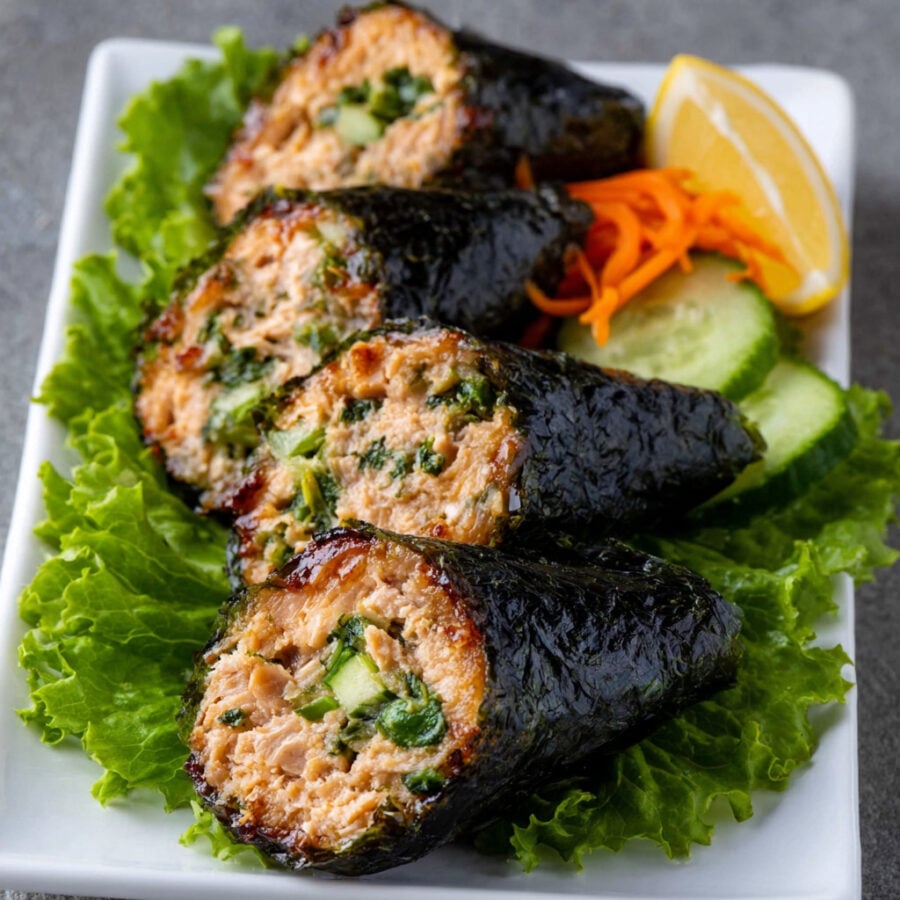 Keto Nori-Wrapped Tuna Cakes