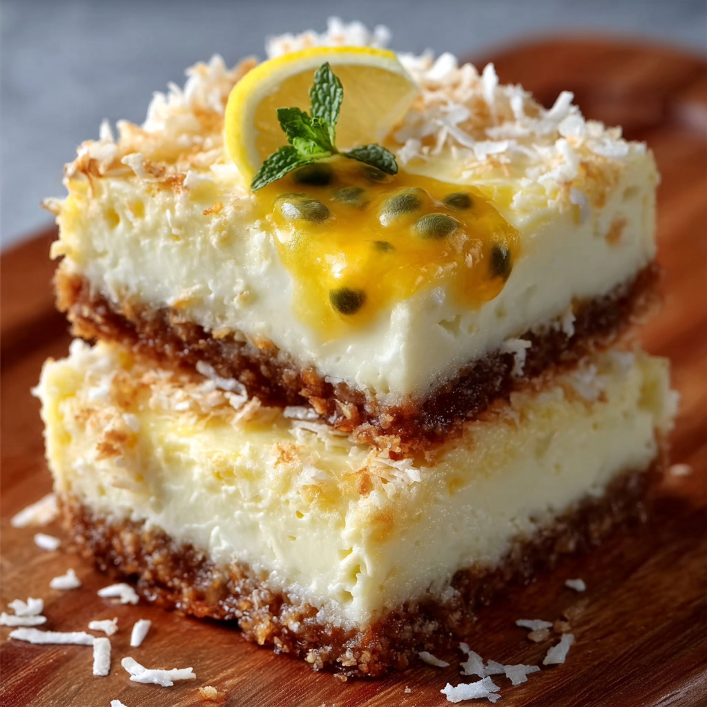 Keto Passionfruit Cheesecake Bars: A Tropical Treat Awaits!