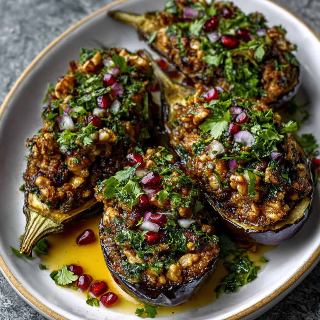 Keto Persian Herb & Walnut Stuffed Eggplant Recipe Awaits!