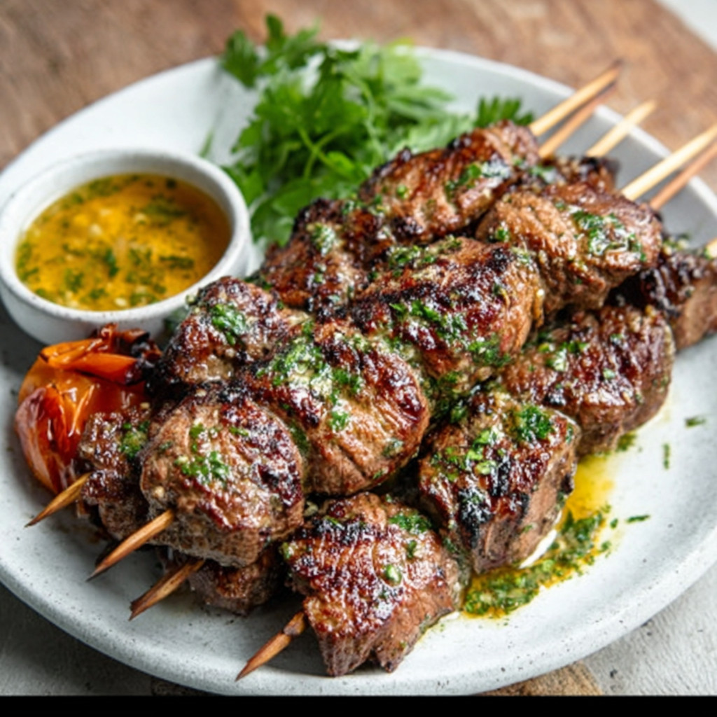 Keto Picanha Skewers with Garlic Butter: A Flavorful Delight!