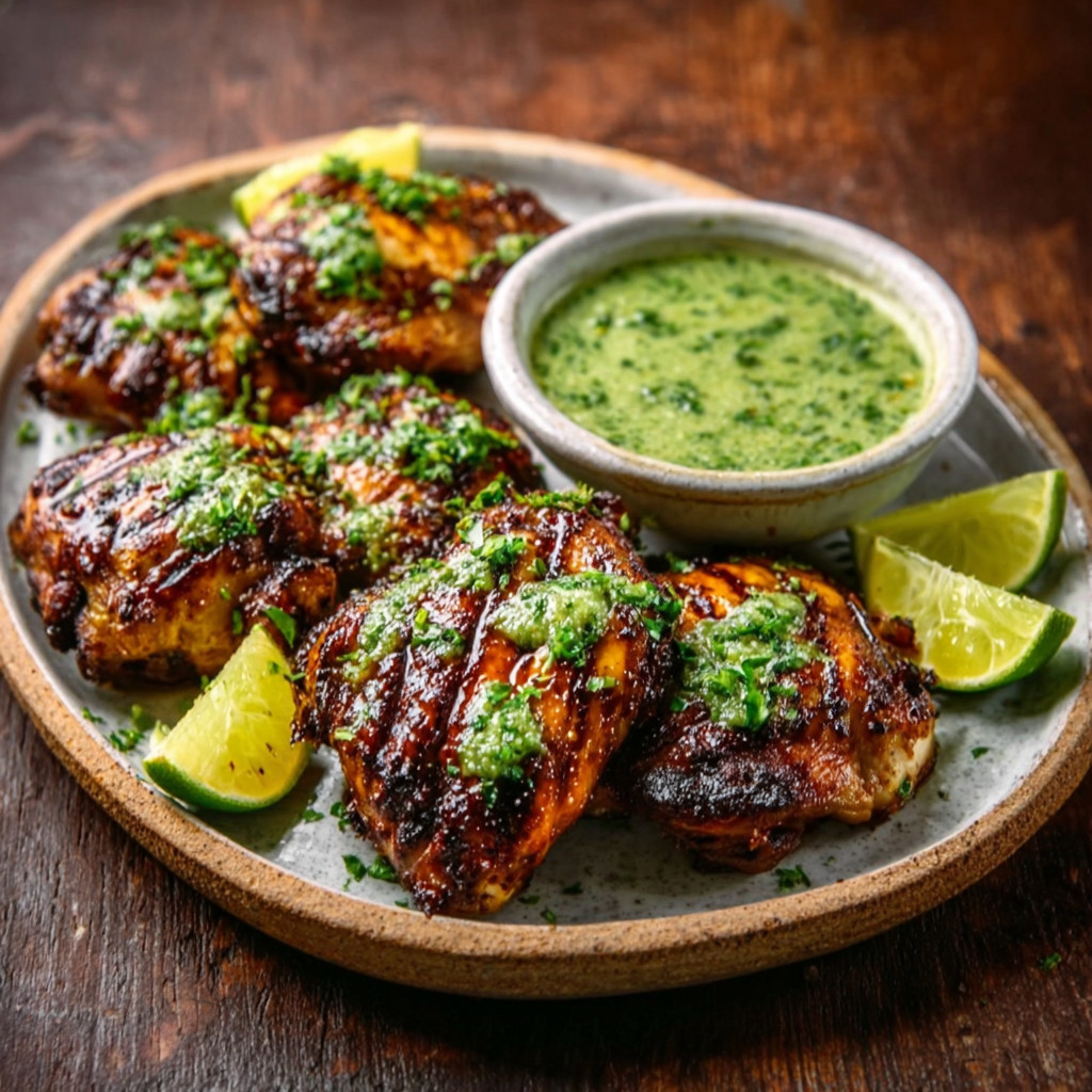Keto Pollo a la Brasa with Green Sauce is Irresistible!