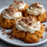 Keto Pumpkin Cookies with Maple Cream Cheese Frosting