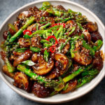 Keto Sesame Chili Mushroom Stir Fry