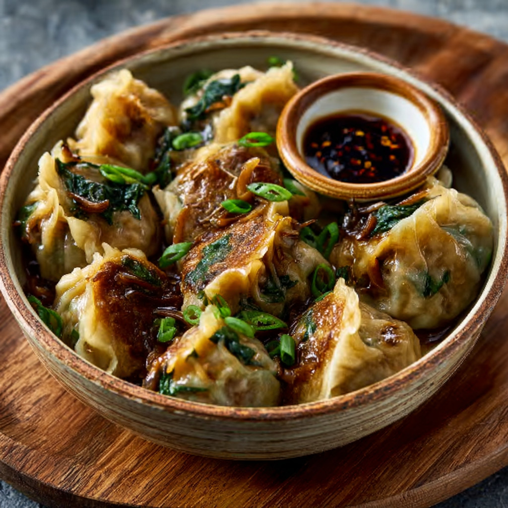 Keto Spinach & Shiitake Dumpling Bowls: A Flavorful Delight!