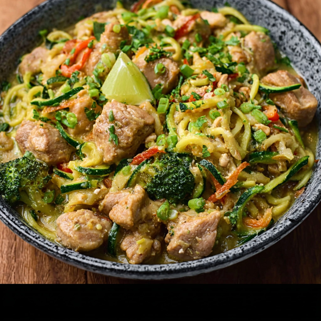 Keto Thai Green Curry Zoodle Bowl: Discover Your New Favorite Dish!