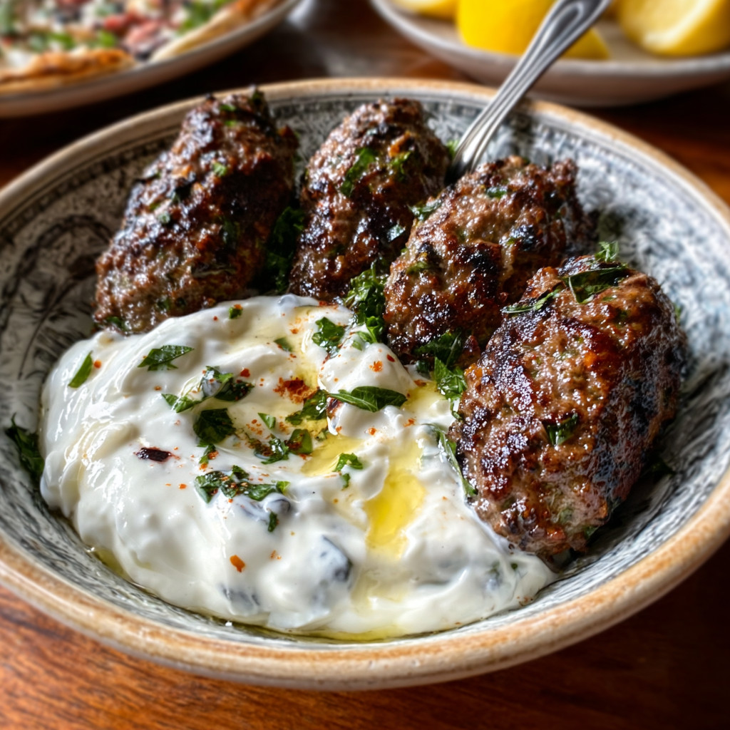 Keto Turkish Beef Kofta with Garlic Yogurt Sauce: Enjoy Flavor!