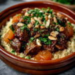 Low-Carb Lamb Tagine with Apricot & Almonds