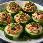 Low-Carb Spicy Tuna Cucumber Cups