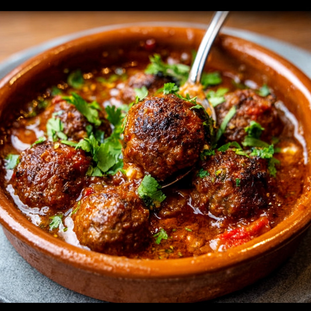 Moroccan Beef Meatballs in Tomato-Cinnamon Sauce are irresistible!