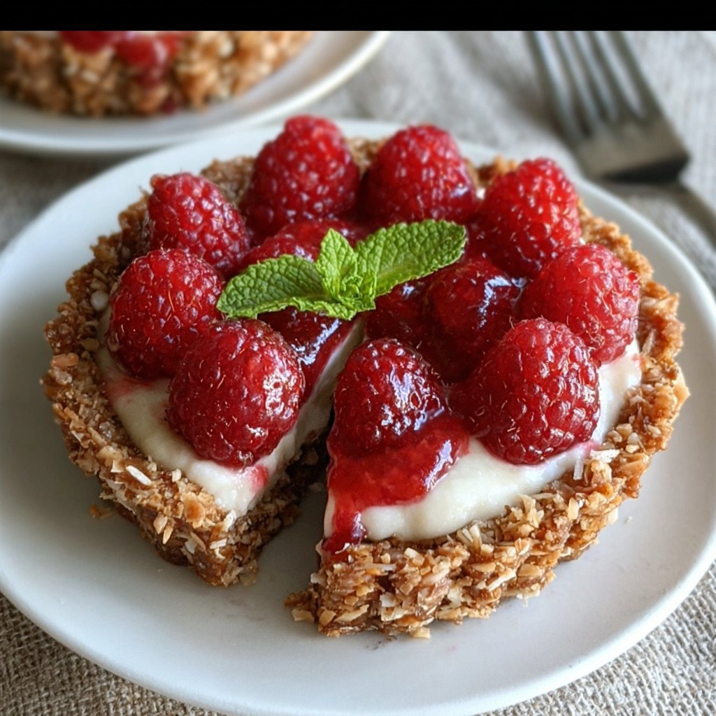 Raspberry Cream Tartlets with Coconut Crust (No Bake) are a must-try!