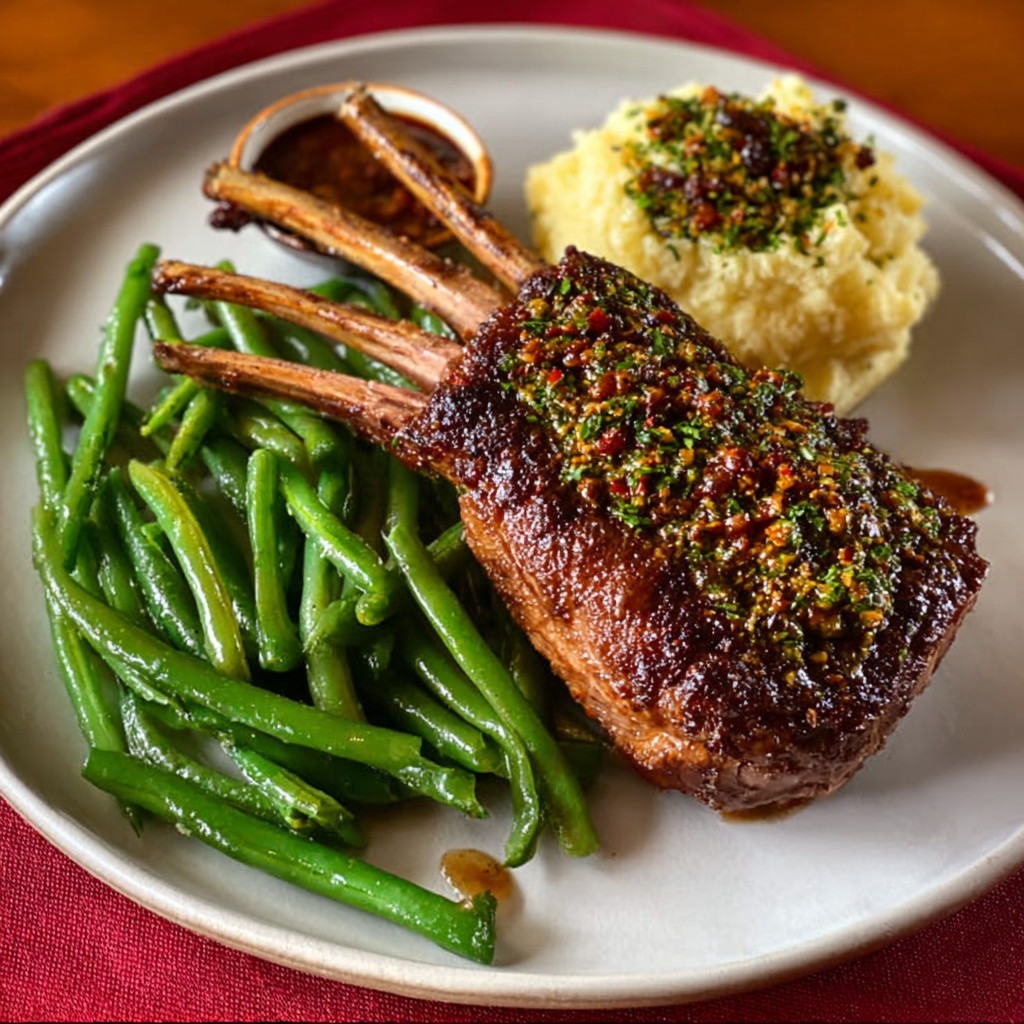 Roasted Impala Rack with Herbed Peri-Peri Green Beans: Discover Delicious Cooking Tips!