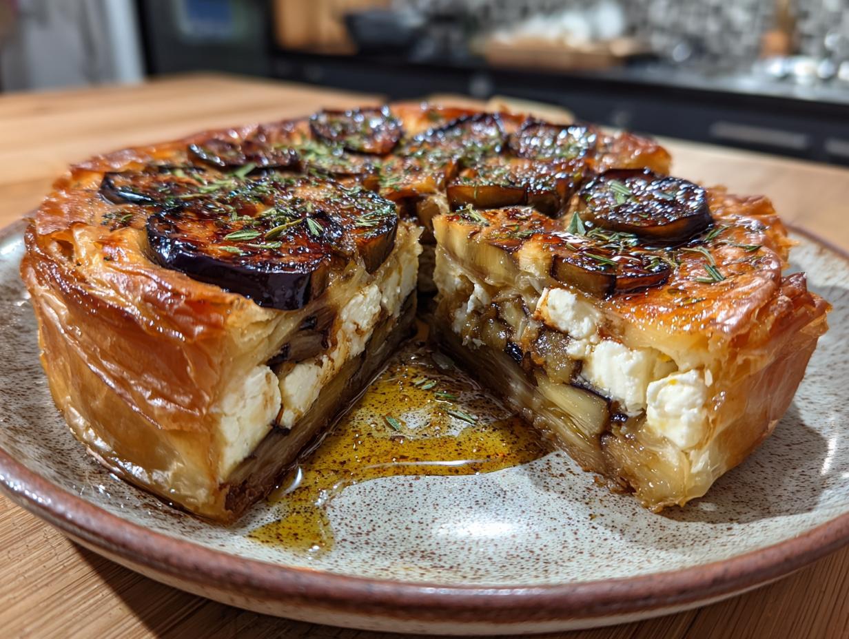 Amazing Saganaki Tarte Tatin With Eggplants You’ll Love