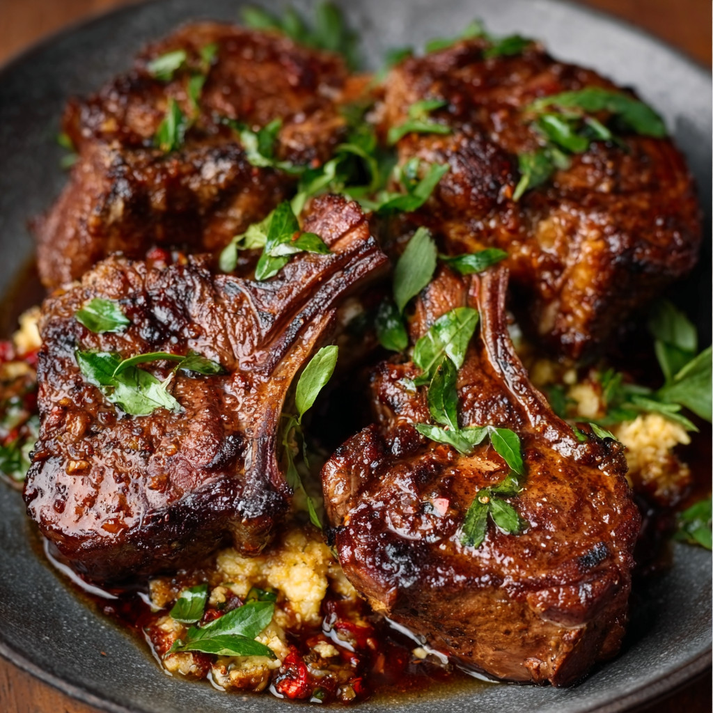 Spiced Lamb Chops with Chakalaka Butter: A Flavorful Delight