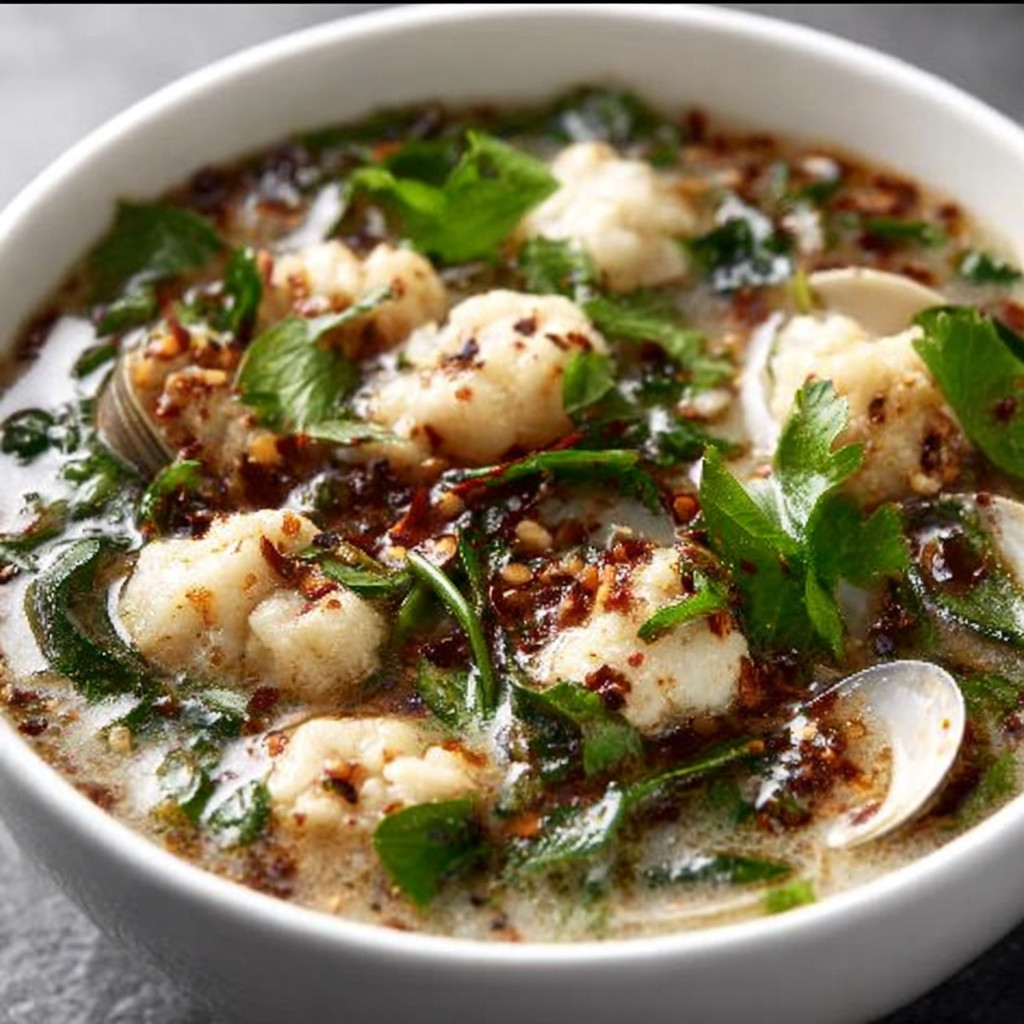 Spicy Ginger-Garlic Keto Clam Soup: A Flavorful Delight!