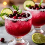 Keto Cranberry Margarita Mocktail First Image First Image