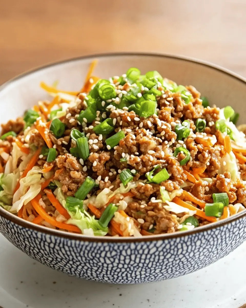 Easy Egg Roll in a Bowl: A Wholesome, Flavor-Packed Delight