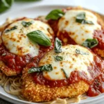 Keto Chicken Parmesan with Almond Flour Crust First Image First Image