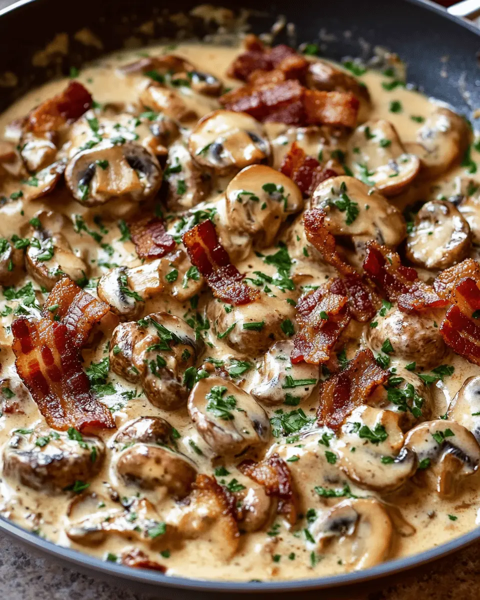 Creamy Mushroom Bacon Skillet: Indulgent Comfort in Every Bite