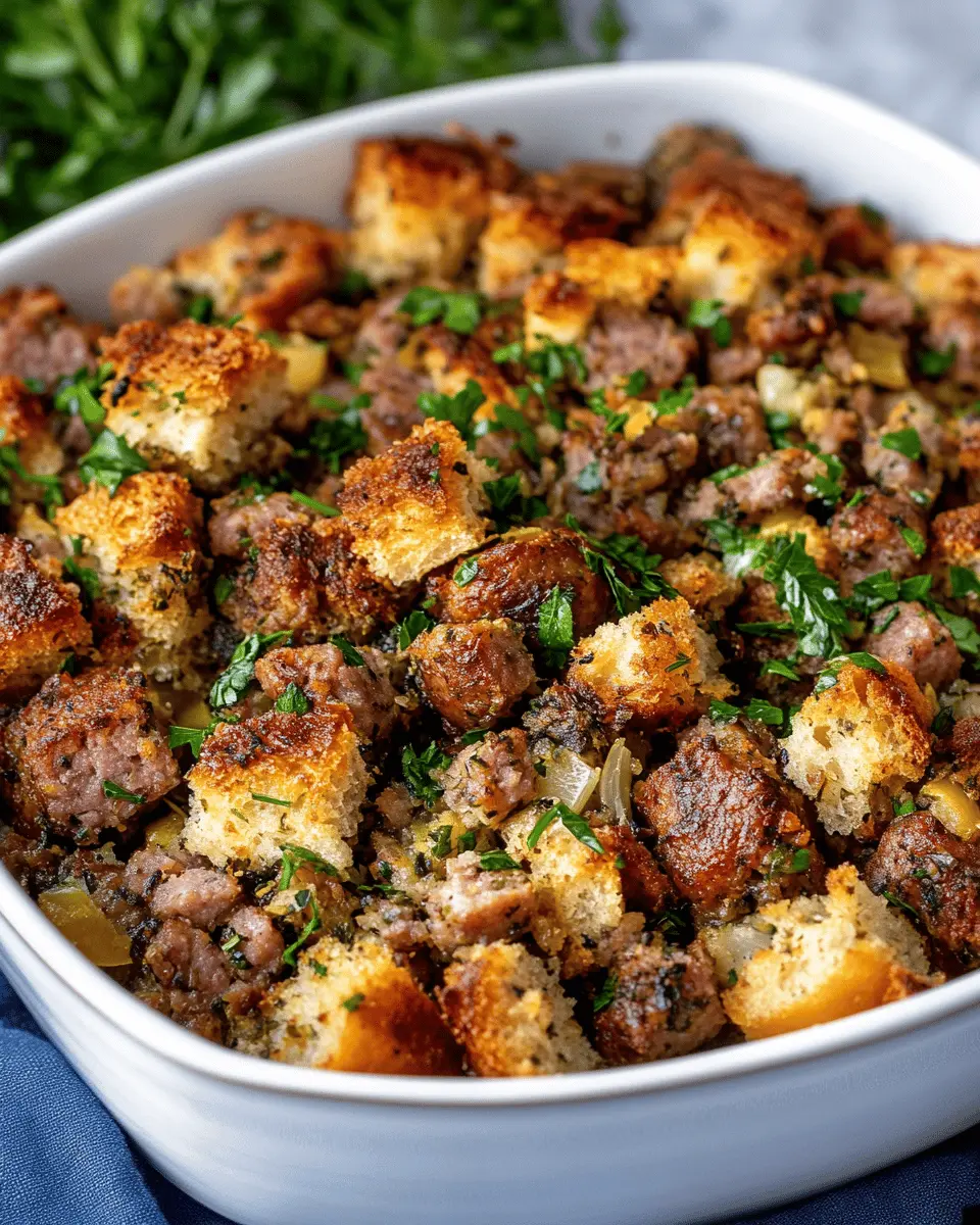 Keto Sausage & Herb Stuffing: Irresistibly Flavorful Delight