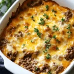 Cheesy Keto Ground Beef Casserole First Image First Image