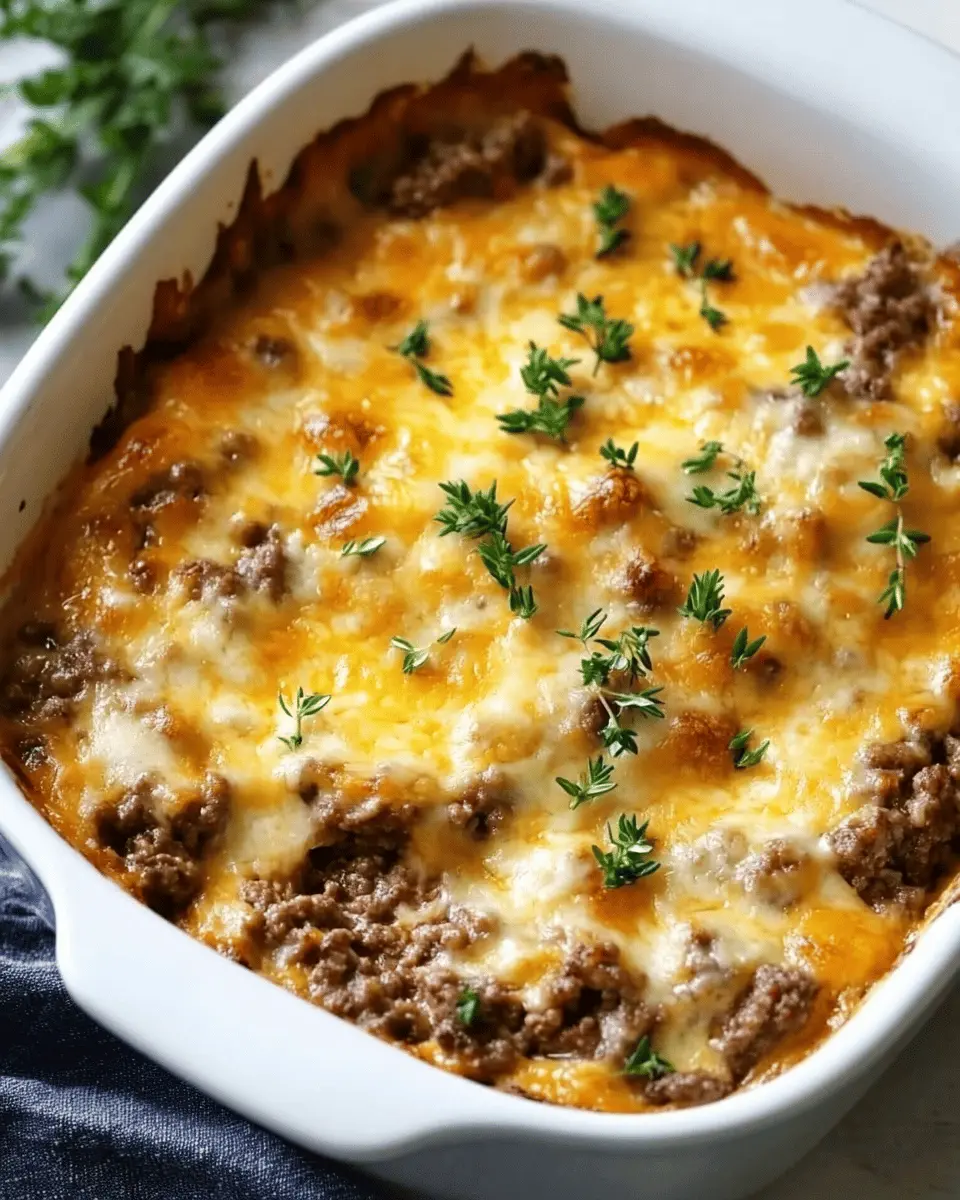 Cheesy Keto Ground Beef Casserole: Indulgent Comfort Food