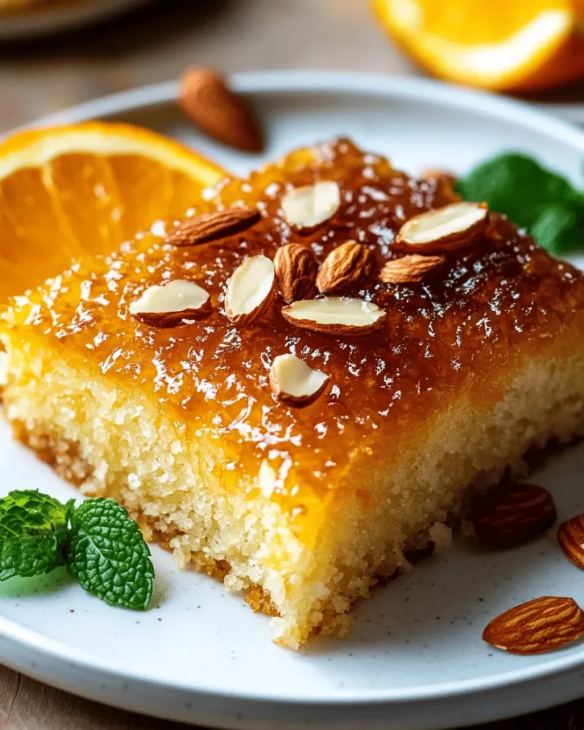 Almond-Orange Keto Basbousa (No Semolina) Third Image Third Image