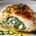 Creamy Spinach-Stuffed Chicken Breast (Keto Holiday Style) First Image First Image