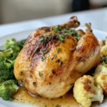 Garlic Butter Roast Chicken (Keto) First Image First Image