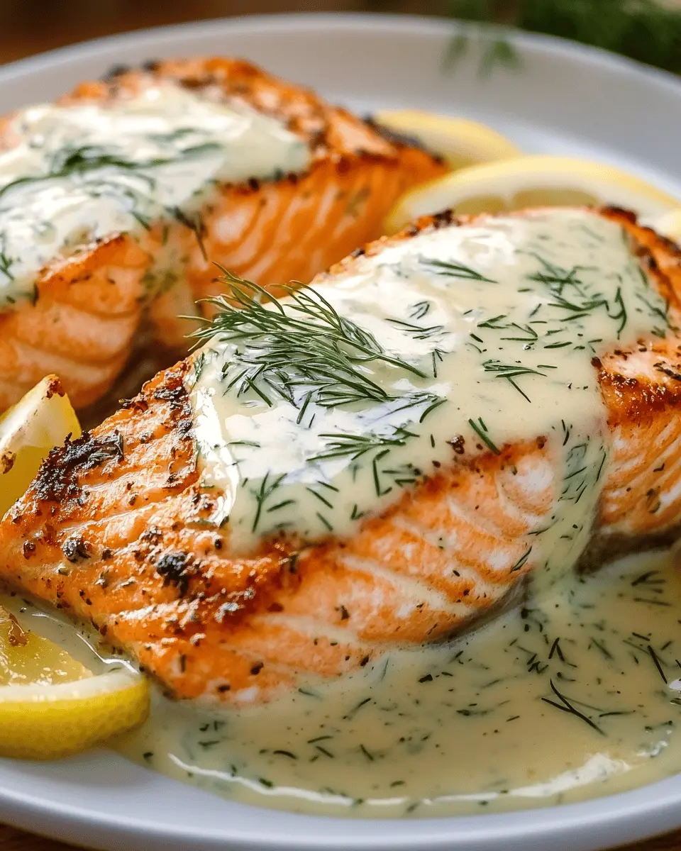 Butter Basted Salmon: Irresistibly Rich Lemon Dill Cream Sauce