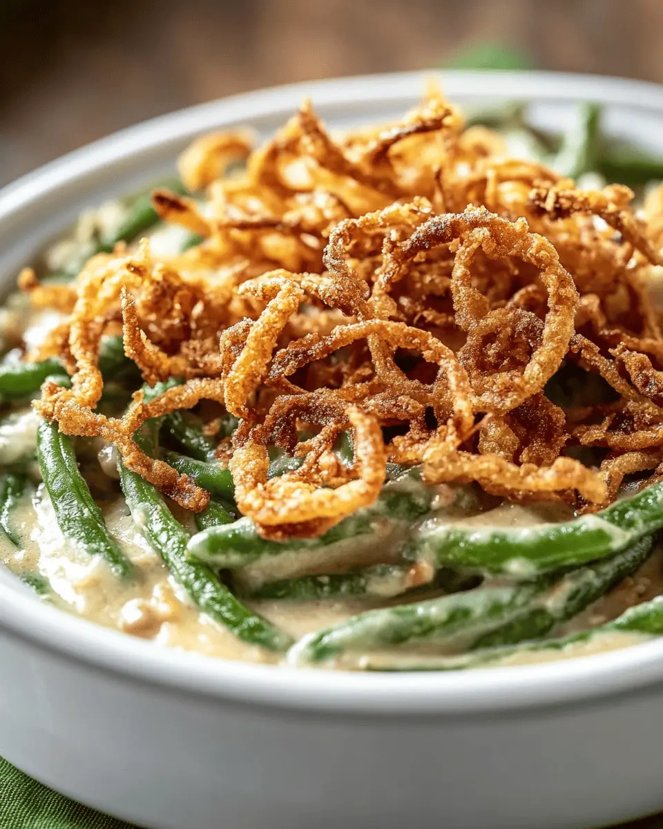 Keto Green Bean Casserole: Crispy Onions Make It Irresistible