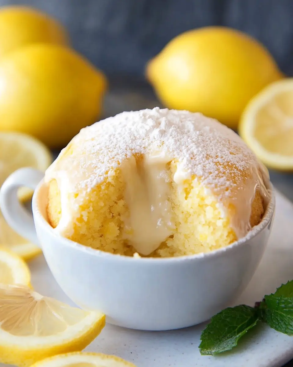 Keto Lemon Mug Cake First Image First Image