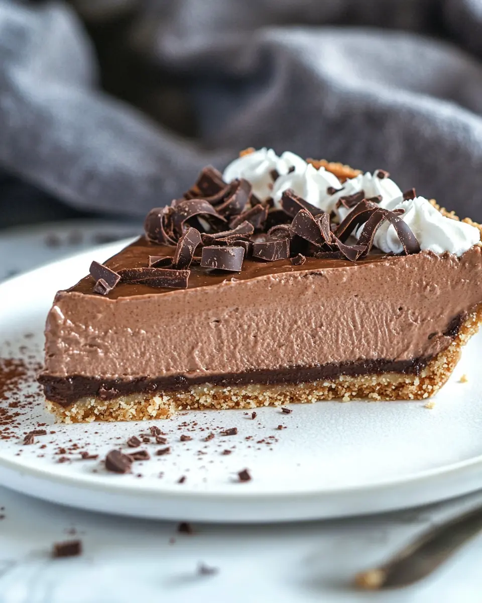 French Chocolate Keto Silk Pie First Image First Image