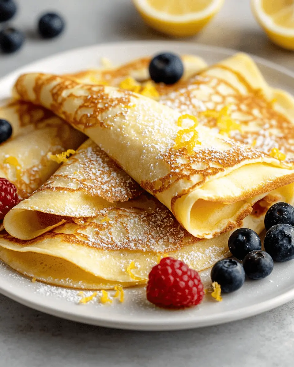 Lemon Ricotta Keto Crepes: Light & Luscious Homemade Delight