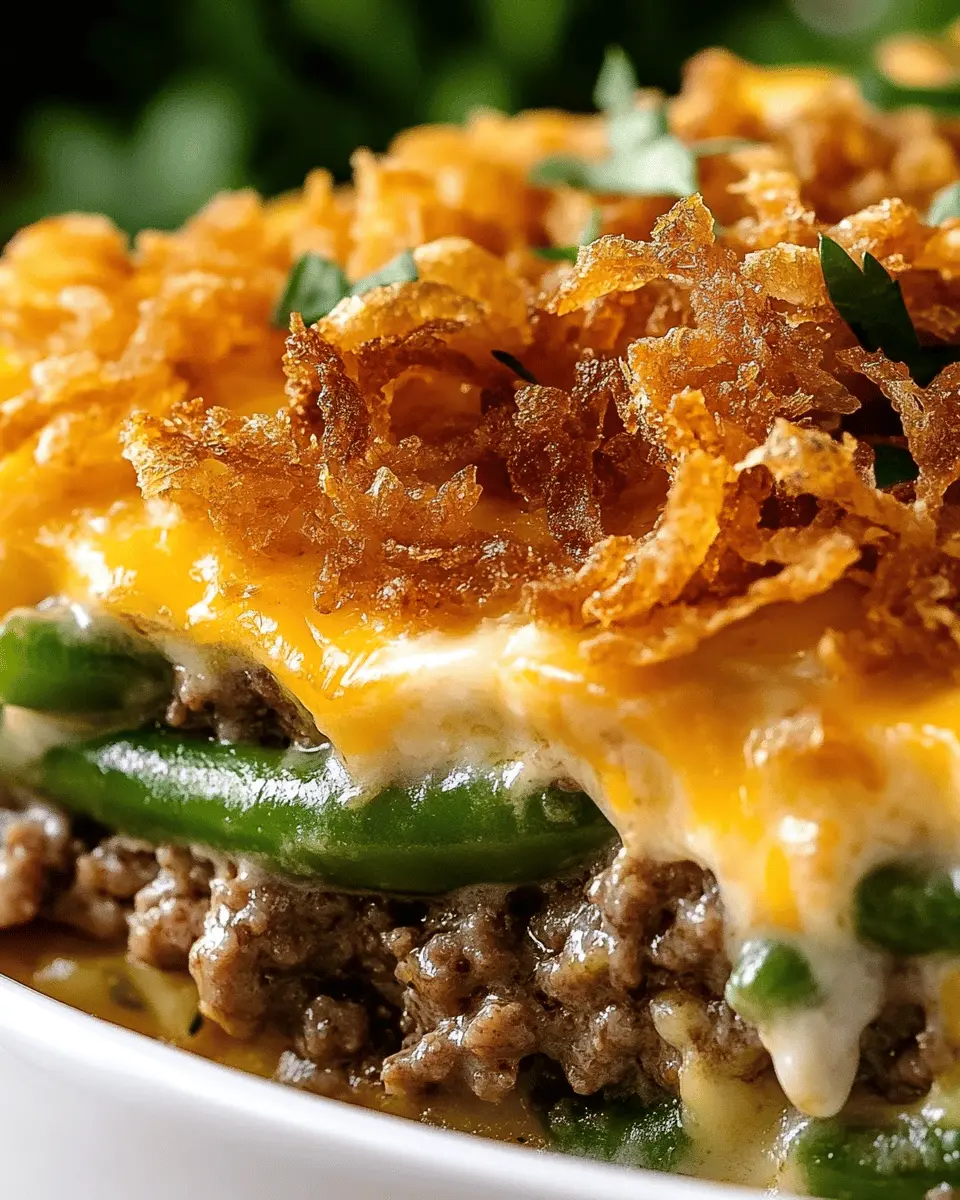Hamburger Green Bean Casserole Recipe: Quick and Comforting Delight