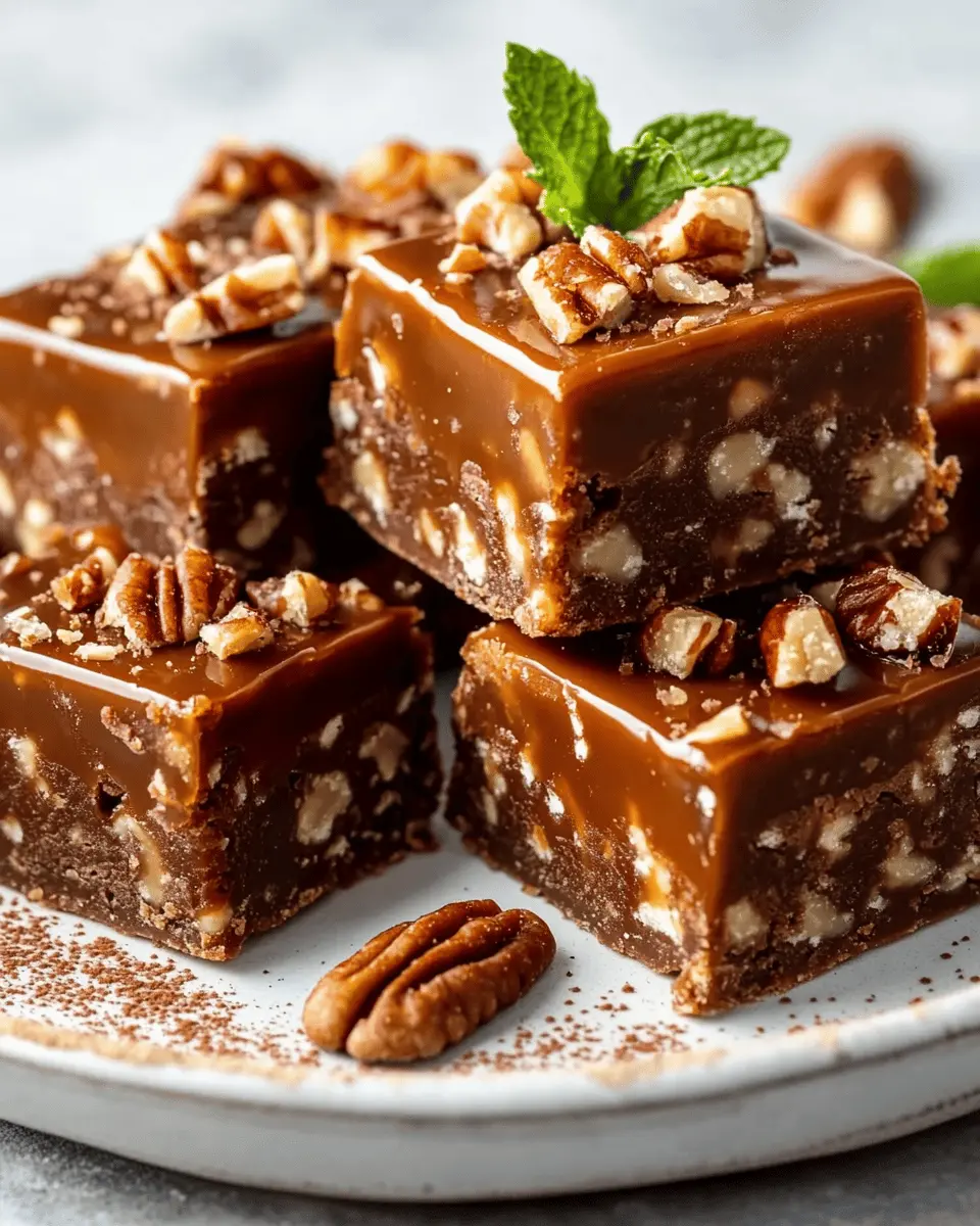 Low Carb Caramel Pecan Fudge Squares You’ll Love to Indulge