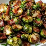 Crispy Brussels Sprouts with Bacon – Keto Side Dish First Image First Image