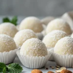 Keto Vanilla Almond Snowball Truffles First Image First Image