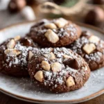 Keto Chocolate Hazelnut Snow Cap Cookies First Image First Image