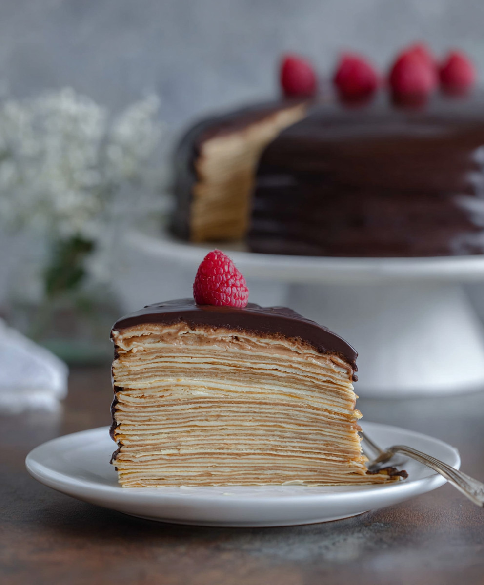 Keto Crepe Cake: Indulgent Layers with Rich Chocolate Ganache