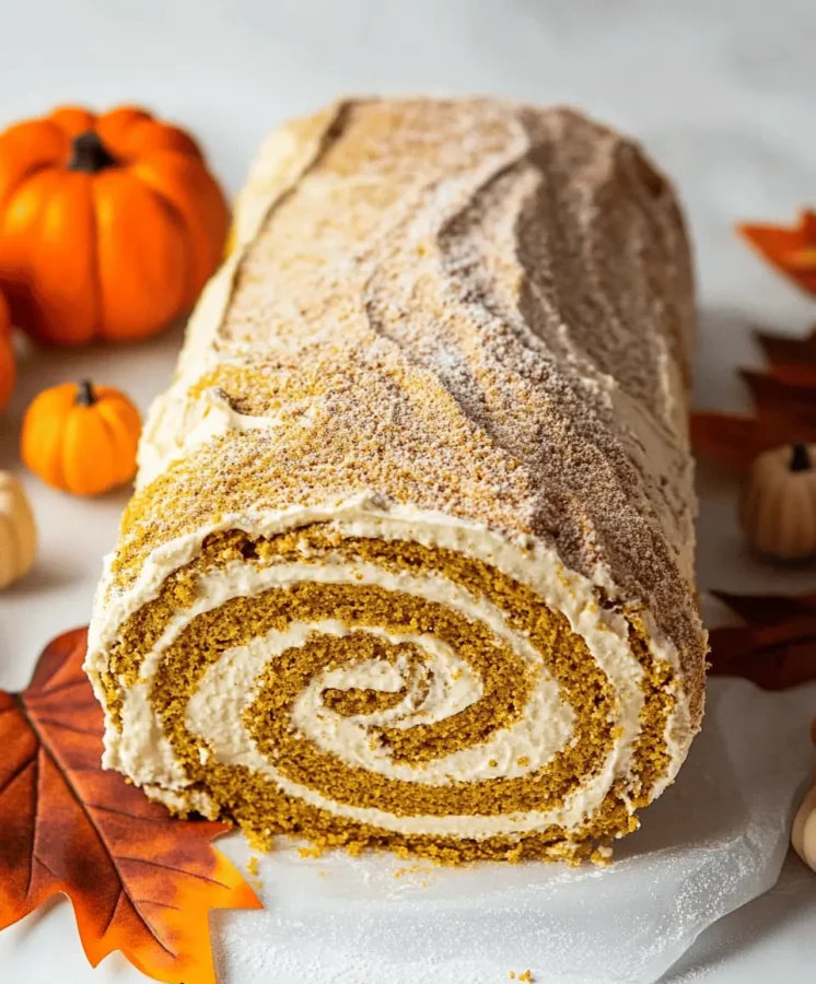 Keto Pumpkin Roll with Pumpkin Cream Cheese Filling Fourth Image Fourth Image