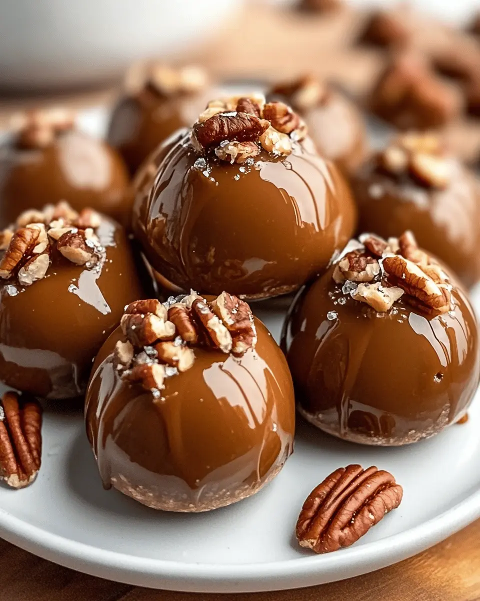 Keto Salted Caramel Pecan Fat Bombs (Sugar-Free) First Image First Image