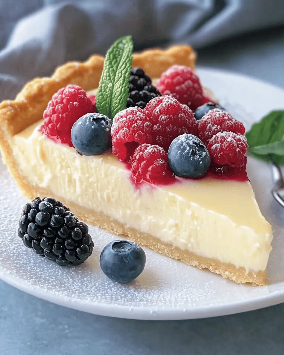 Keto Winter Berry White Chocolate Tart First Image First Image