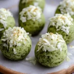 Low-Carb Matcha White Chocolate Fat Bombs First Image First Image