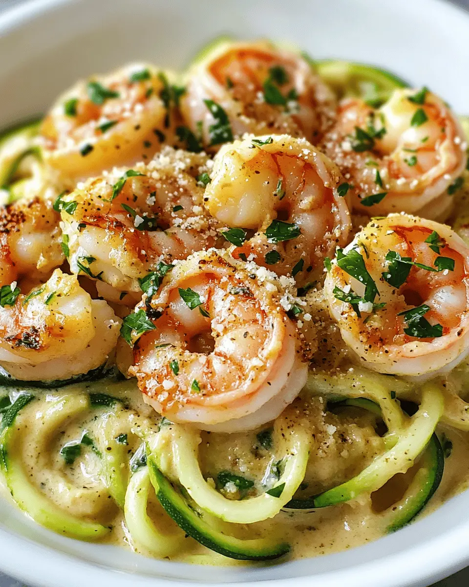 Creamy Garlic Shrimp Zoodles: Indulgent, Guilt-Free Goodness