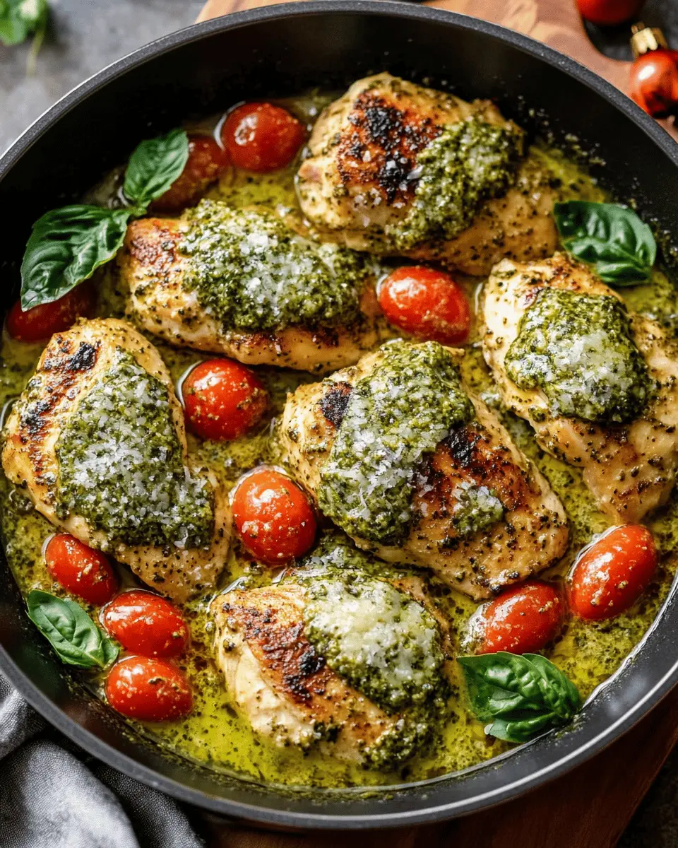 Creamy Pesto Chicken Skillet: Your New Holiday Favorite!