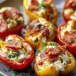Cream Cheese & Bacon Stuffed Mini Peppers – Keto Snack First Image First Image